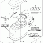 DF 200TXW Engine Cover (For 0EP) (DF200T E03)