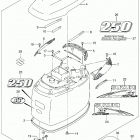 DF200/DF225/DF250 Engine cover (df250st e03)