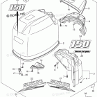 DF 150TGX Engine Cover (For 0EP) (DF150ZG E03)