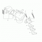 DF2.5 00252F 410001 Впускная труба и глушитель