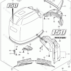 DF 150TGX Engine Cover (For 0EP) (DF150TG E03)