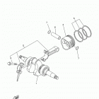 EF3000IS/EF3000ISEM/EF3000ISEB Коленчатый вал и Поршень
