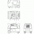 EF3000IS/EF3000ISEM/EF3000ISEB Наклейки предупреждения