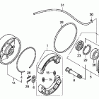 TRX420TE Задний тормоз