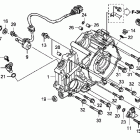 TRX420TE Крышка картера задняя