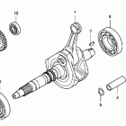 TRX420TE Коленвал,поршни