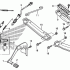 TRX420FE Педали и подножки