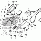 TRX420FE Side cover@tank cover