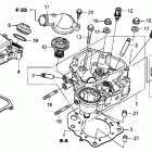 TRX420TE Головка цилиндра