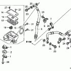 TRX420TE Главный тормозной цилиндр - передний