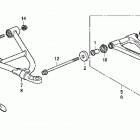 TRX680FA Передний рычаг