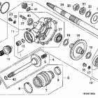 TRX420TE Редуктор задний