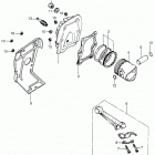 EM400 Cylinder head@piston     @rings