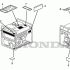 EB2500C Наклейки предупреждения