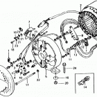 E2500K4 Статор , щетки и диодный мост