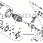 EM6500SXK2 Starter motor            (em4000sx  /  5000sxk3  /...