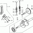 EX800 Коленчатый вал и поршни