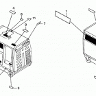 EX3300SK1 Наклейки предупреждения