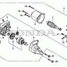 EM6500SXK1 Starter motor            (em5000sxk2, em6500sxk1)