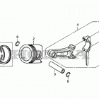 EU7000ISN Поршни и шатуны
