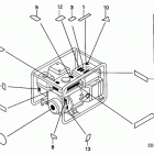 EG2500XK1 Наклейки предупреждения
