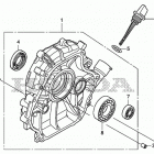 EM6500SXK2 Crankcase cover          (em4000sx  /  5000sxk3  /...