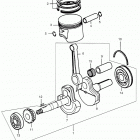 E1500 Коленчатый вал и поршни
