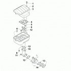 SRX 120 BLUE Воздухоочиститель в сборе