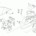 M 8000 SNO PRO LTD ES 153 ORANGE Ветровое стекло и панель инструментов