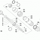 SR VIPER R-TX SE 129 RED Задняя  подвеска, передний амортизатор