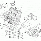 M 8000 SNO PRO 153 GREEN Опора двигателя и вариатор