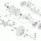 SR VIPER M-TX SE 153 BLUE Вал приводной трака и тормоза