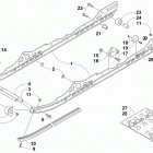BEARCAT 2000 LT BLUE Рельс скольжения и гусеница