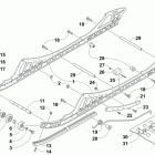 SR VIPER M-TX 153 BLACK Рельс скольжения и гусеница