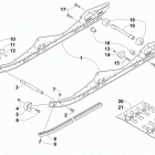 SR VIPER R-TX LE 129 BLUE Рельс скольжения и гусеница