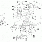 M 8000 SNO PRO LTD ES 153 ORANGE Передний бампер и рама