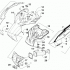 ZR 6000 SNO PRO RR GREEN Капот и воздуховоды