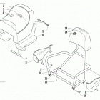 BEARCAT 5000 XT BLUE Сидение пасажира и спинка