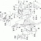 M 8000 SNO PRO LTD 153 RUSSIAN GREEN Передний бампер и рама
