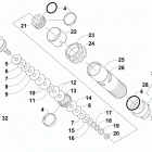 SR VIPER M-TX SE 153 BLUE Задняя  подвеска, передний амортизатор