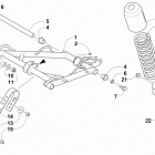 M 8000 SNO PRO LTD ES 153 ORANGE Задняя подвеска , амортизатор