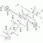 M 8000 SNO PRO LTD ES 153 ORANGE Задняя подвеска ,задний рычаг