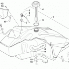 BEARCAT 2000 XT BLUE Топливный бак