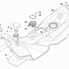 SR VIPER R-TX SE 129 RED Топливный бак