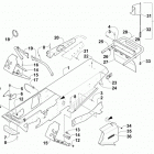 SRX 120 RUSSIAN BLUE Шасси, скамейка для ног и задний  бампер