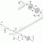 M 8000 SNO PRO LTD ES 153 ORANGE Вспомогательные колеса