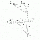 M 8000 SNO PRO LTD ES 153 ORANGE Подвеска передняя