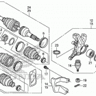 TRX500FM5 Front knuckle@front drive shaft