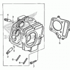TRX90X Головка цилиндра