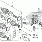 TRX500FM2 Front knuckle@front drive shaft